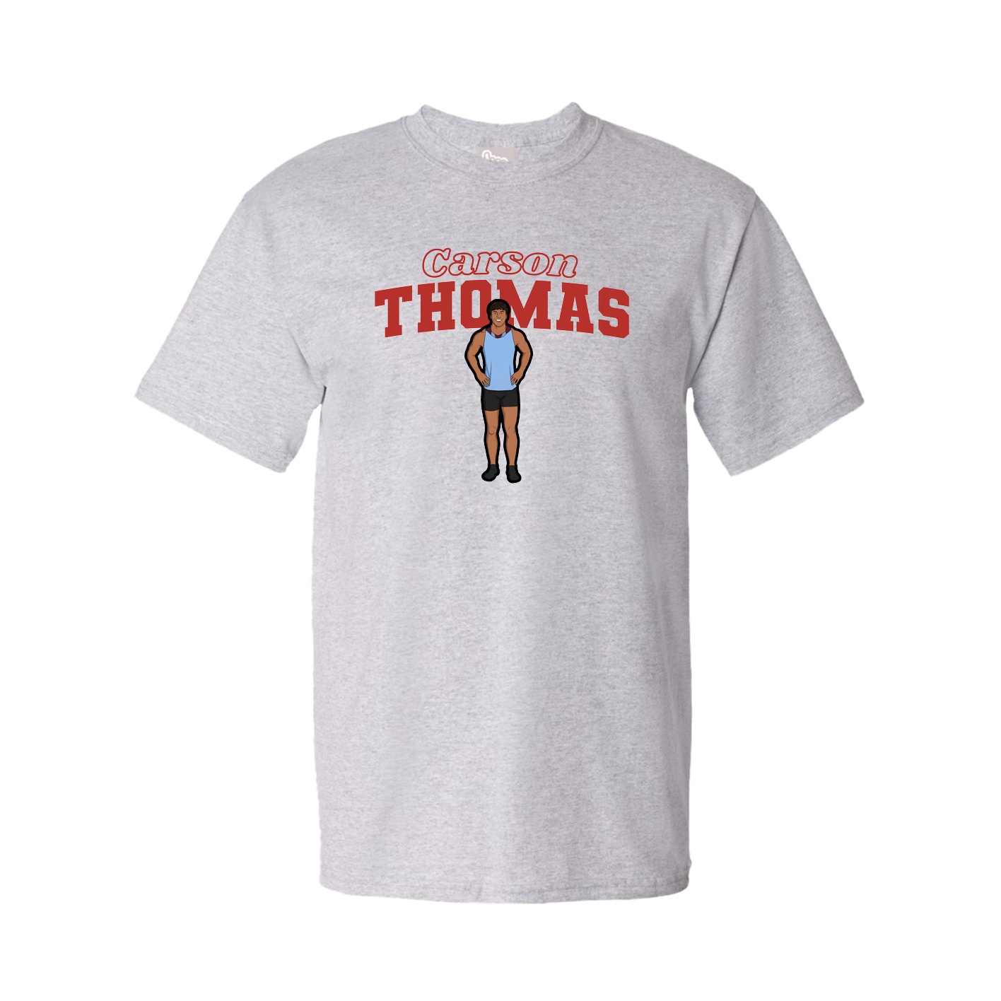 Tee — Name Arch in Grey