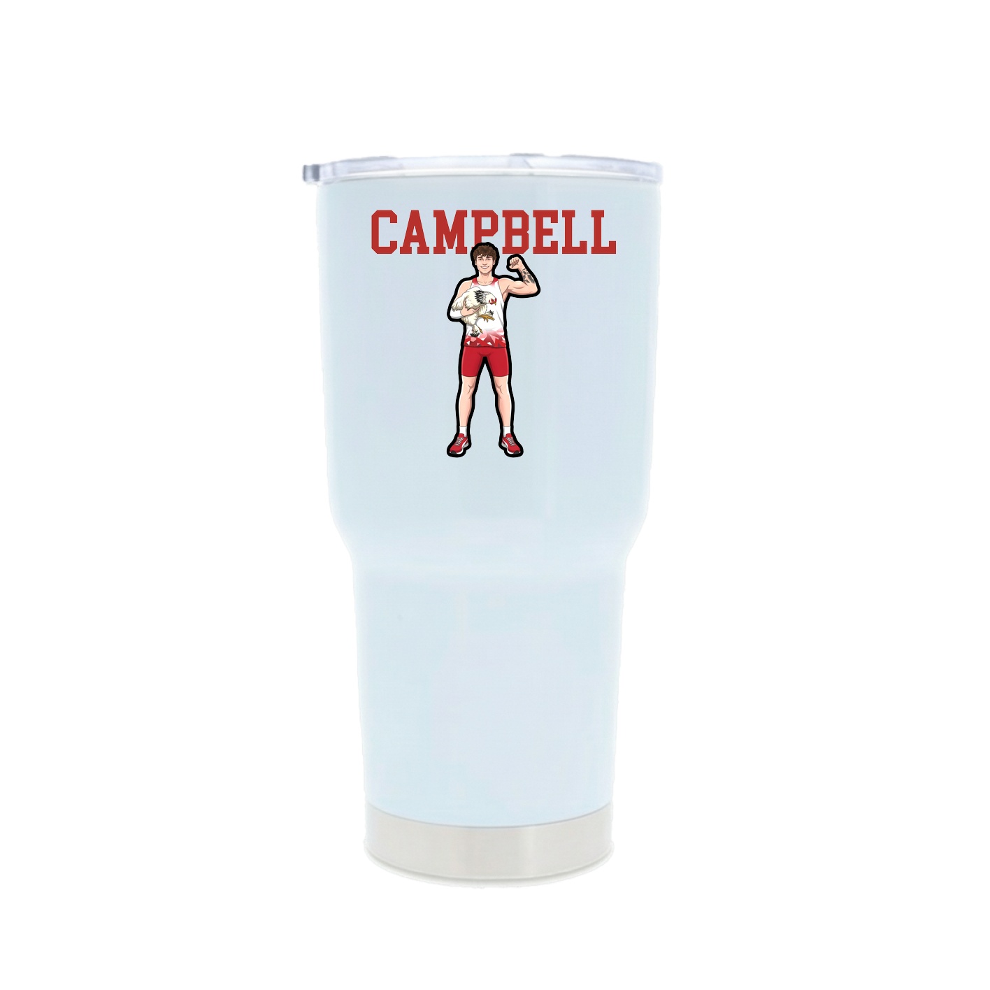 30oz Stainless Steel Tumbler — Shirsey in White