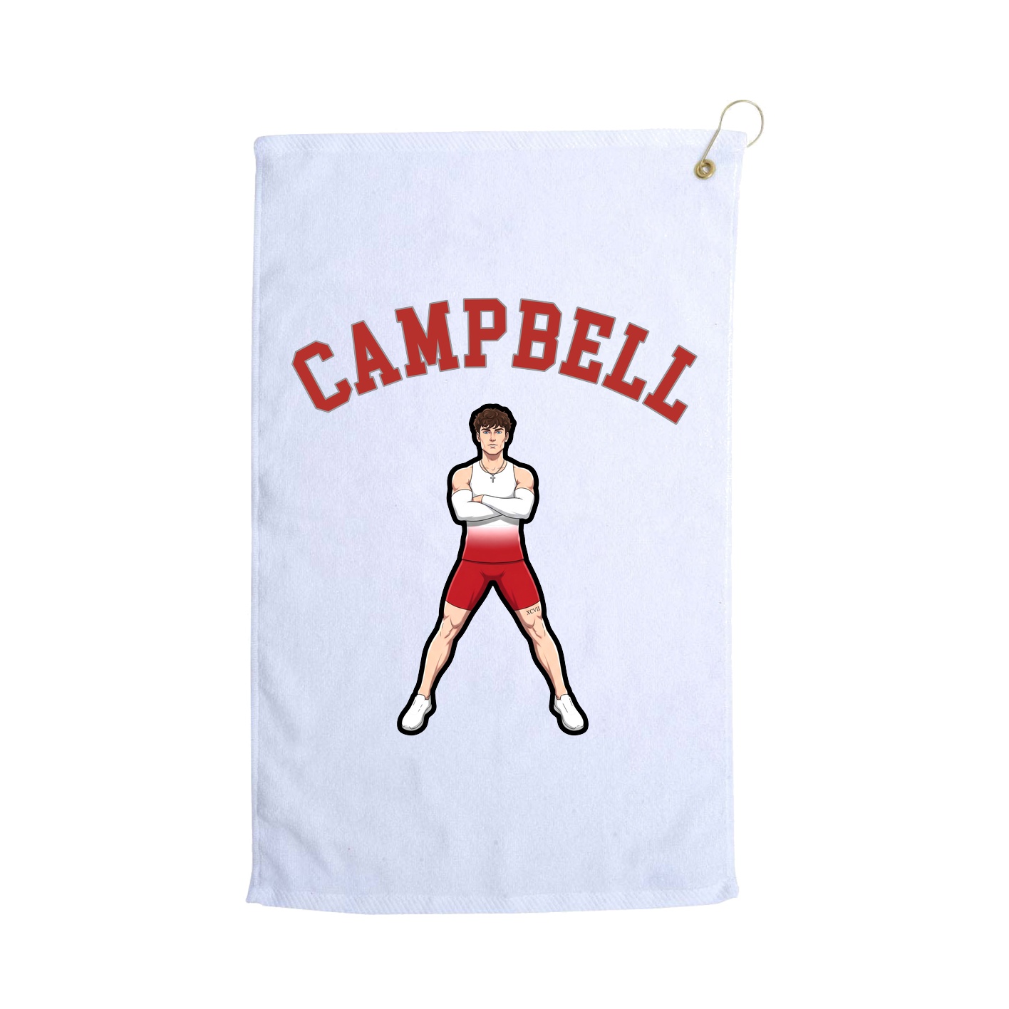 Golf Towel — Shirsey Arch in White