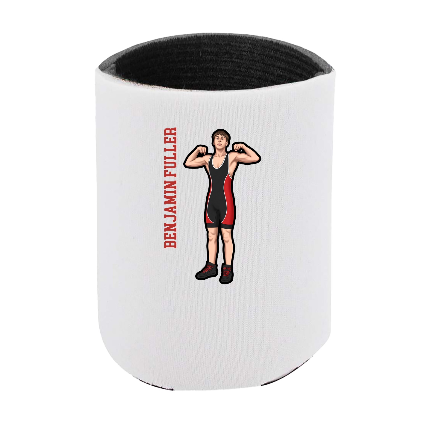 Can Holder — Name Vertical in White