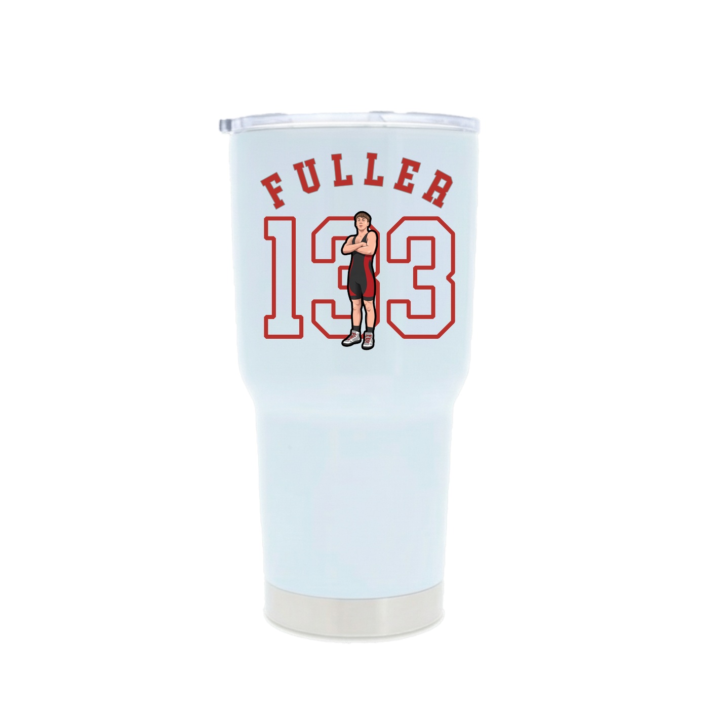 30oz Stainless Steel Tumbler — Shirsey Arch in White
