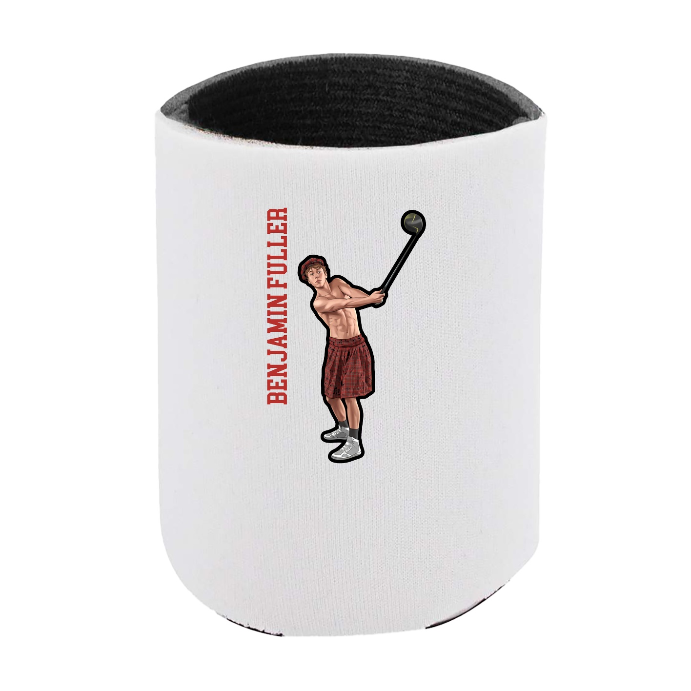 Can Holder — Name Vertical in White