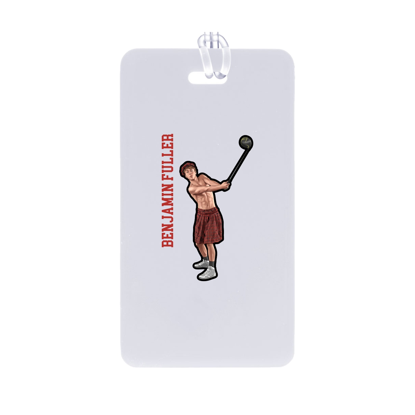 Bag Tag — Name Vertical in Classic