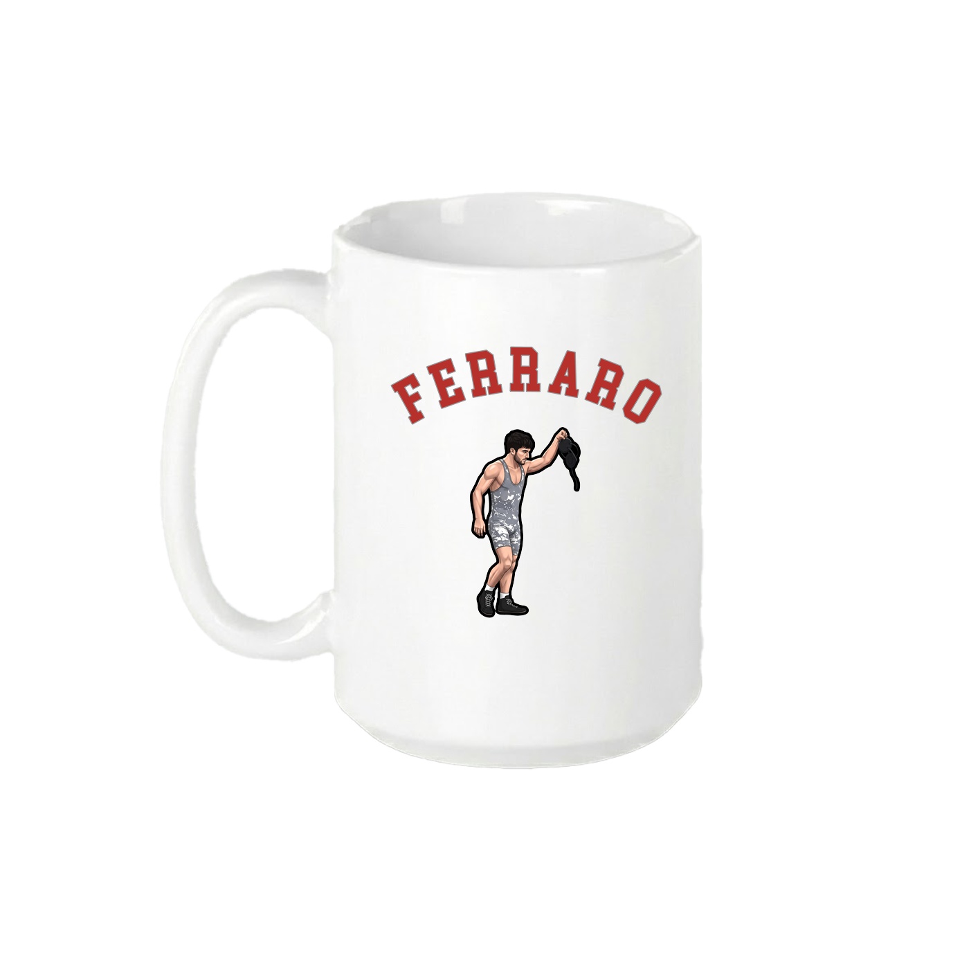 15oz Coffee Mug — Shirsey Arch in White