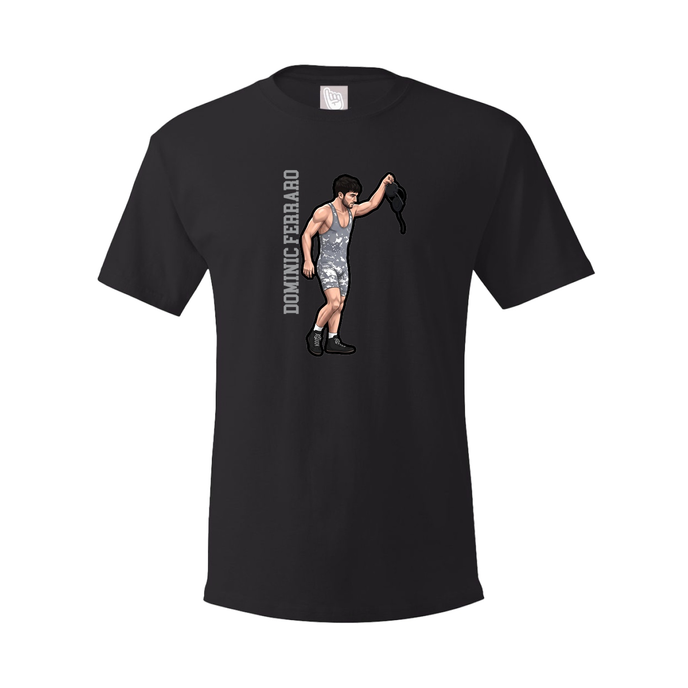 Youth Tee — Name Vertical in Black