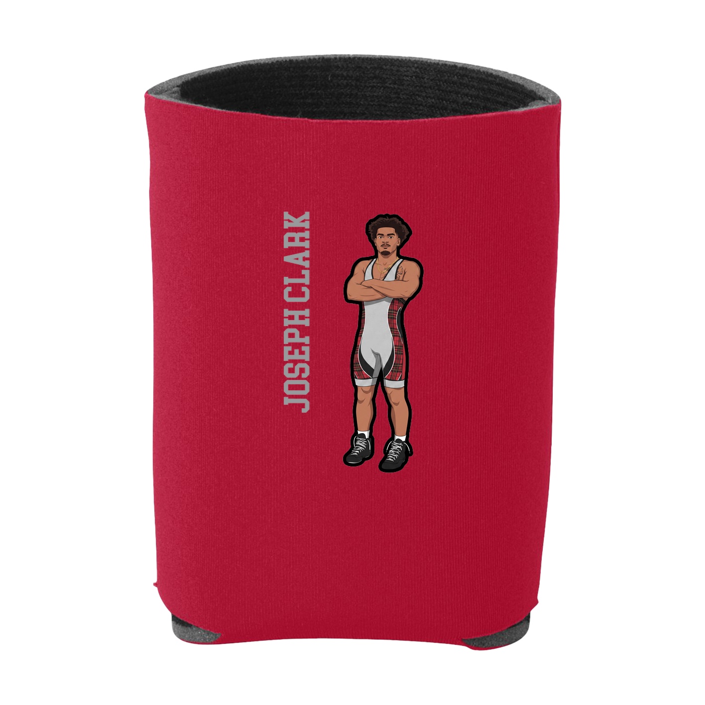 Can Holder — Name Vertical in Red