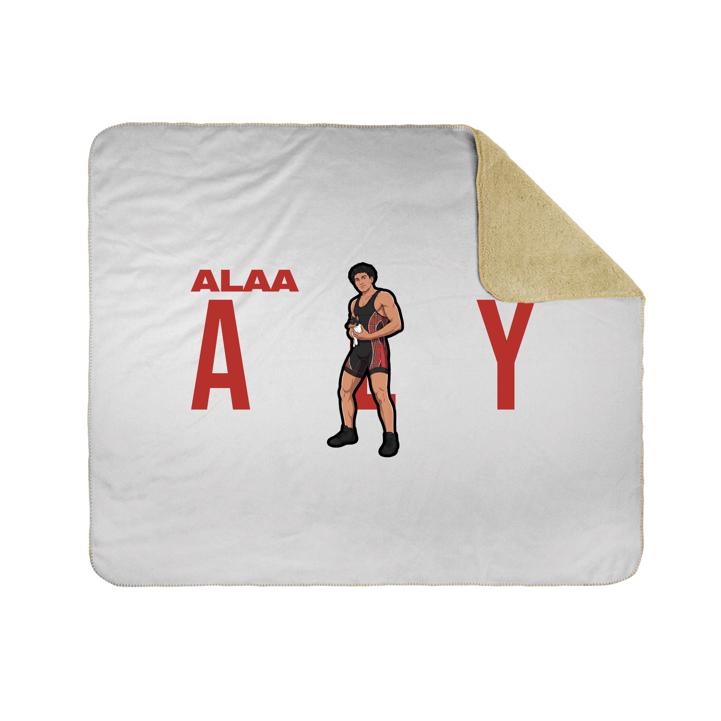 Throw Blanket — Player Name in White