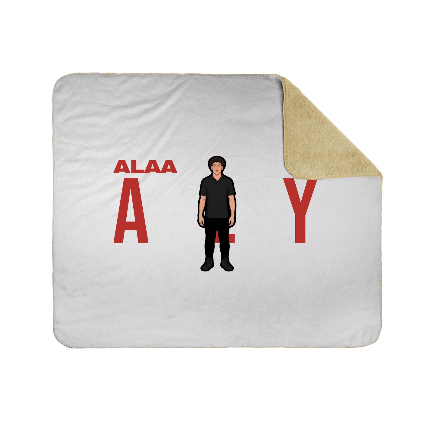 Throw Blanket — Player Name in White
