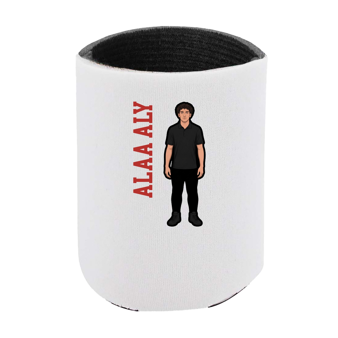 Can Holder — Name Vertical in White