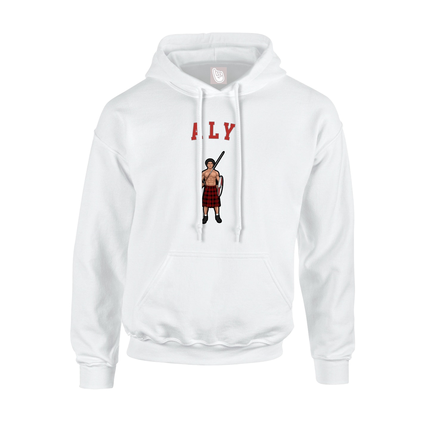 Hoodie — Shirsey Arch in White
