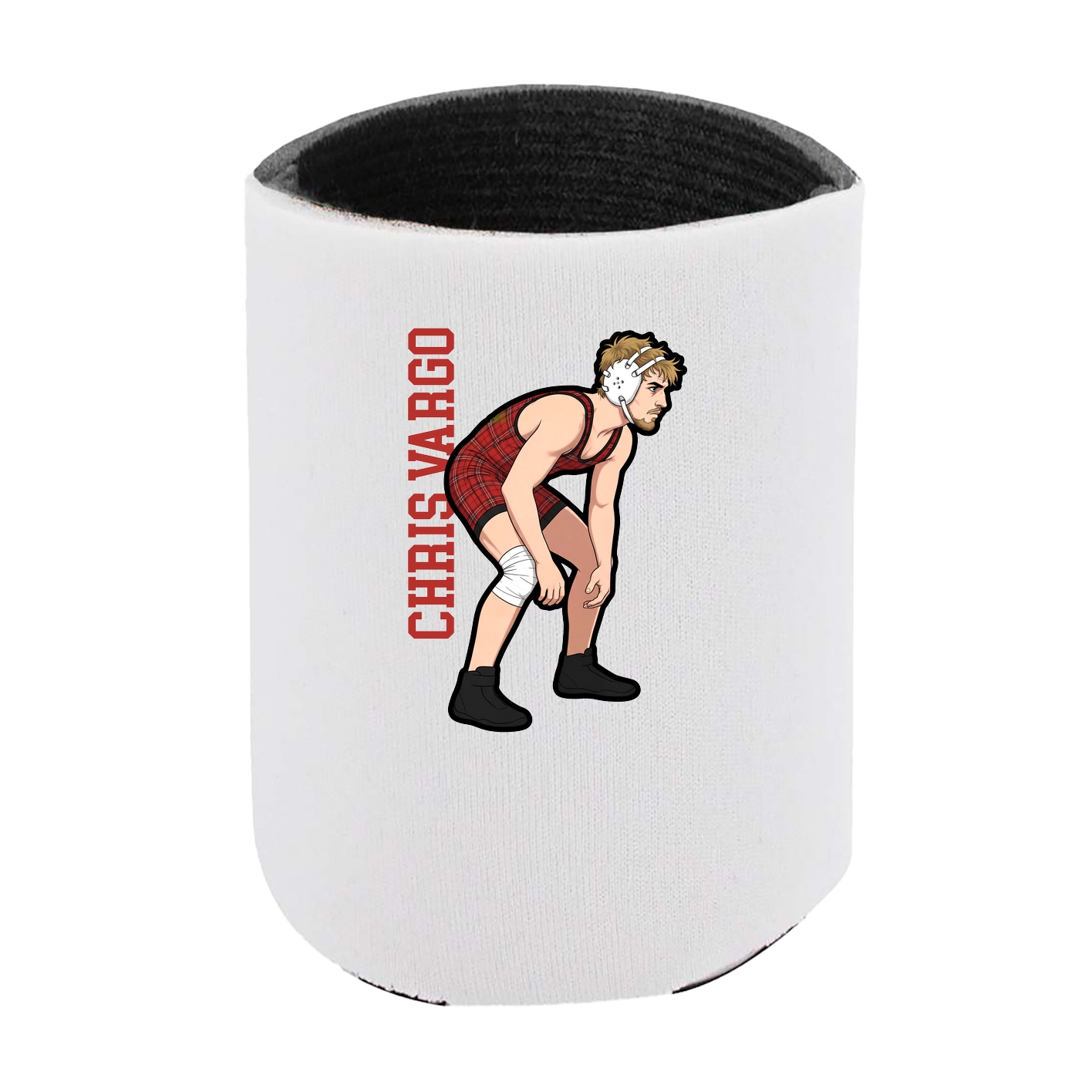 Can Holder — Name Vertical in White