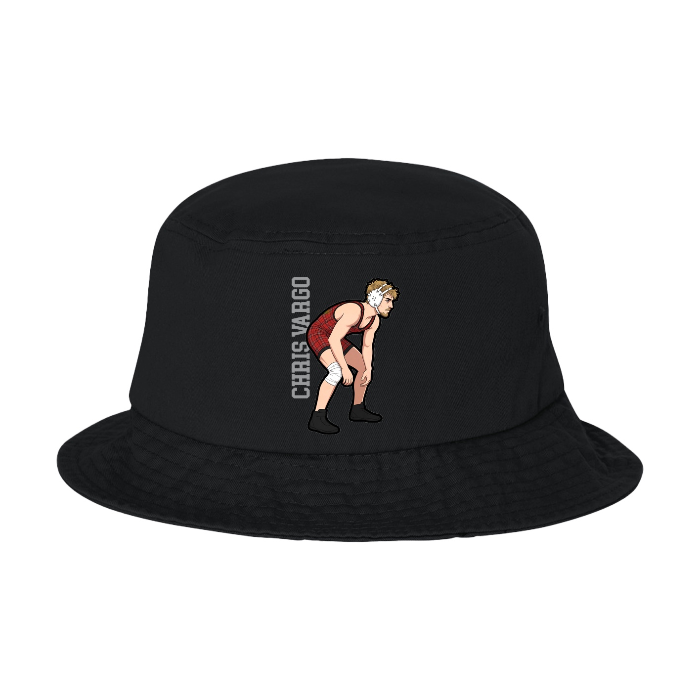 Bucket Cap — Name Vertical in Black