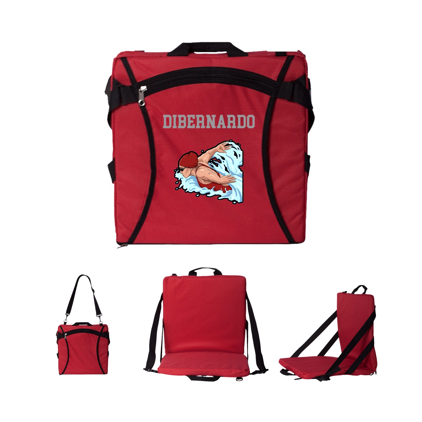 Folding Stadium Seat — Shirsey in Red