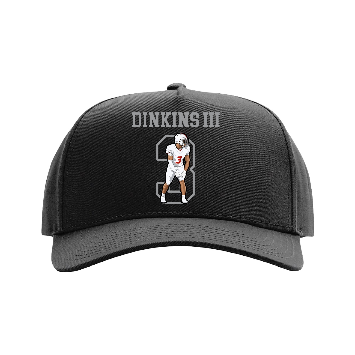 Full Fabric Five-Panel Champ Cap — Shirsey in Black