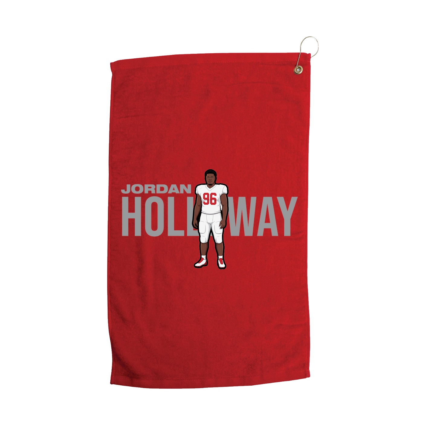 Golf Towel — Player Name in Red