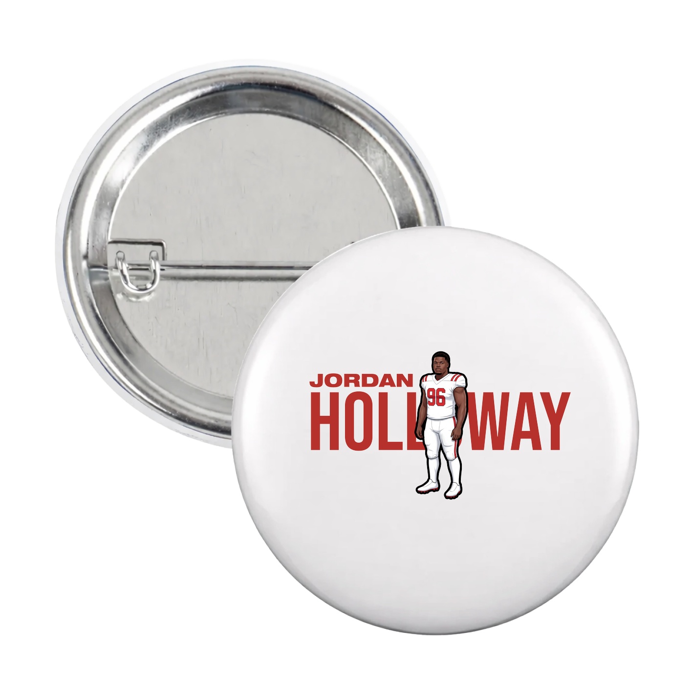 Game Day Button — Player Name in White