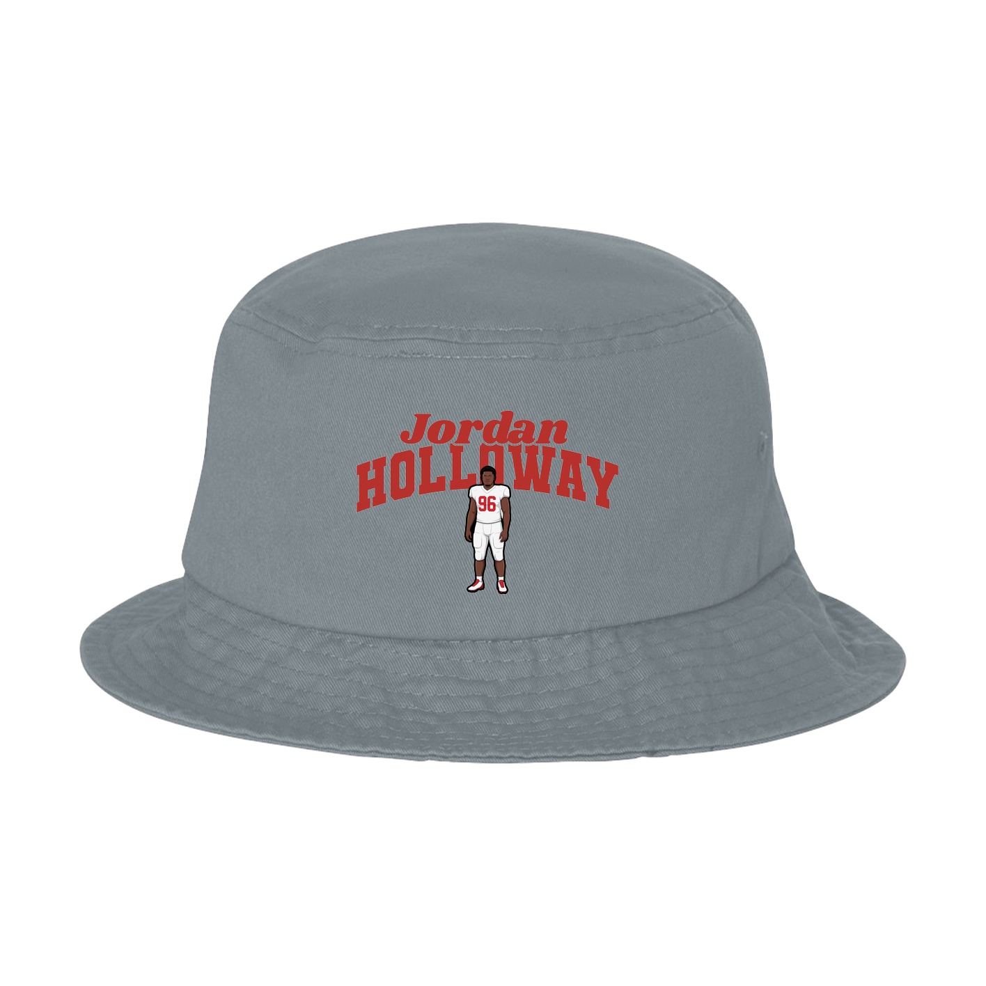 Bucket Cap — Signature Arch in Grey