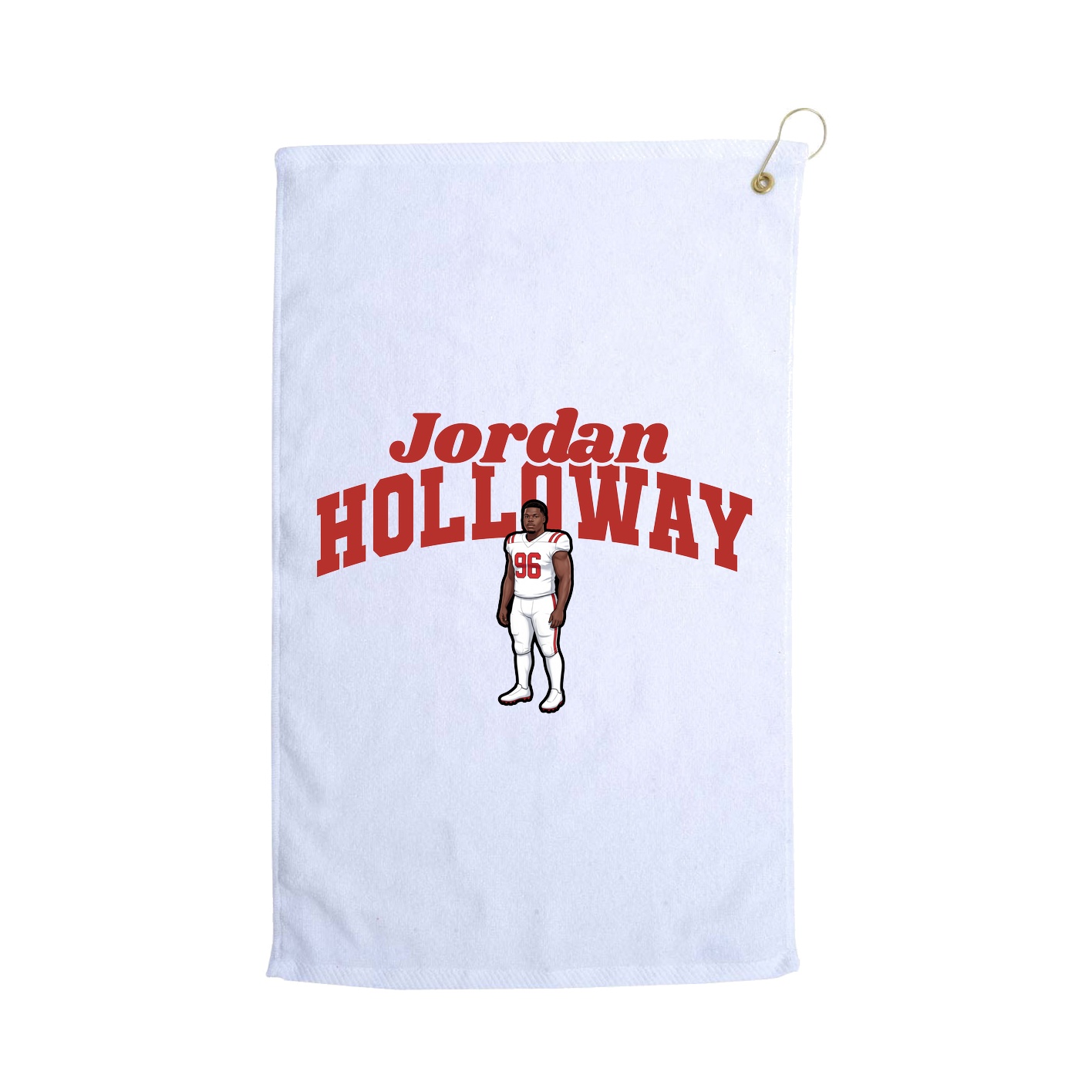 Golf Towel — Signature Arch in White