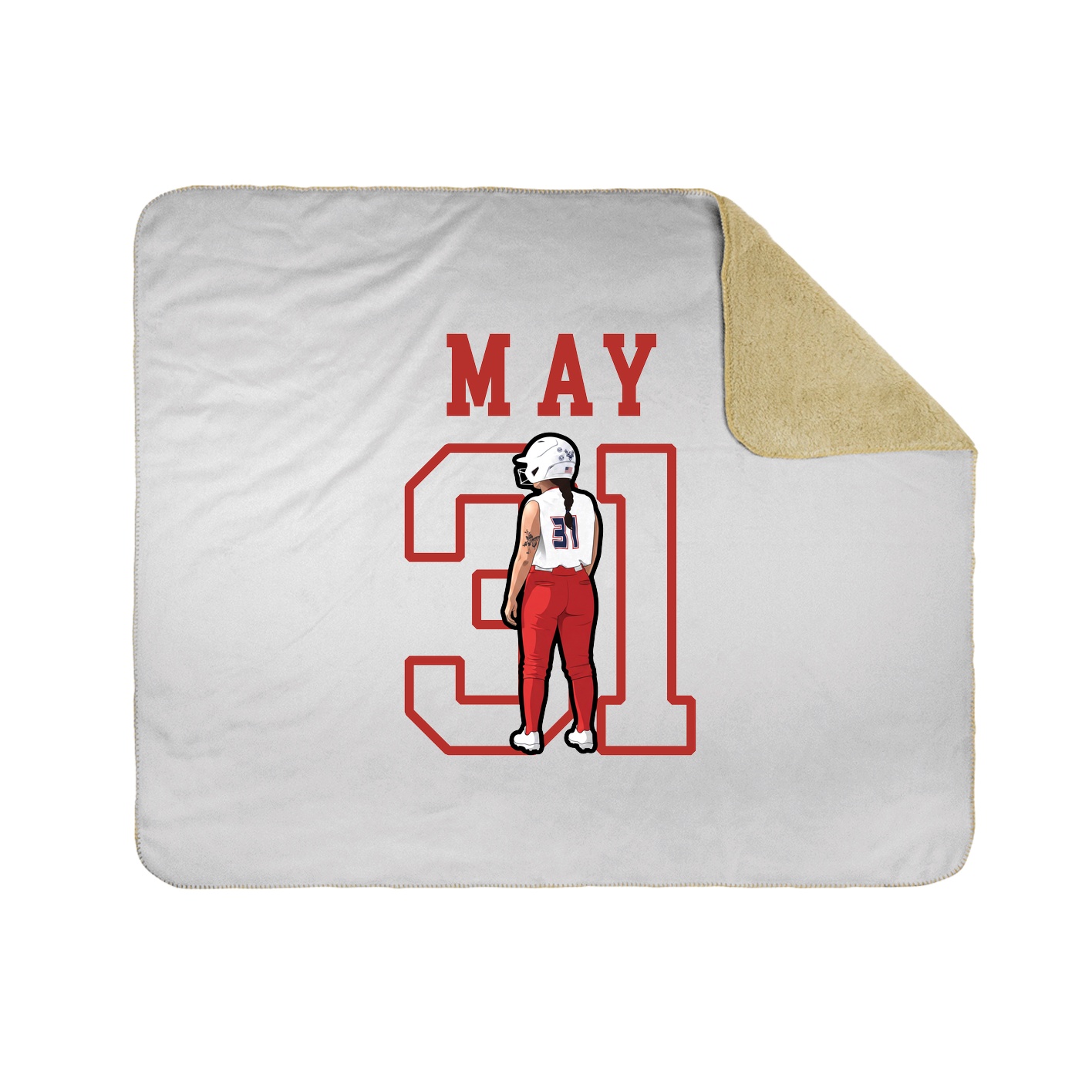 Throw Blanket — Shirsey in White