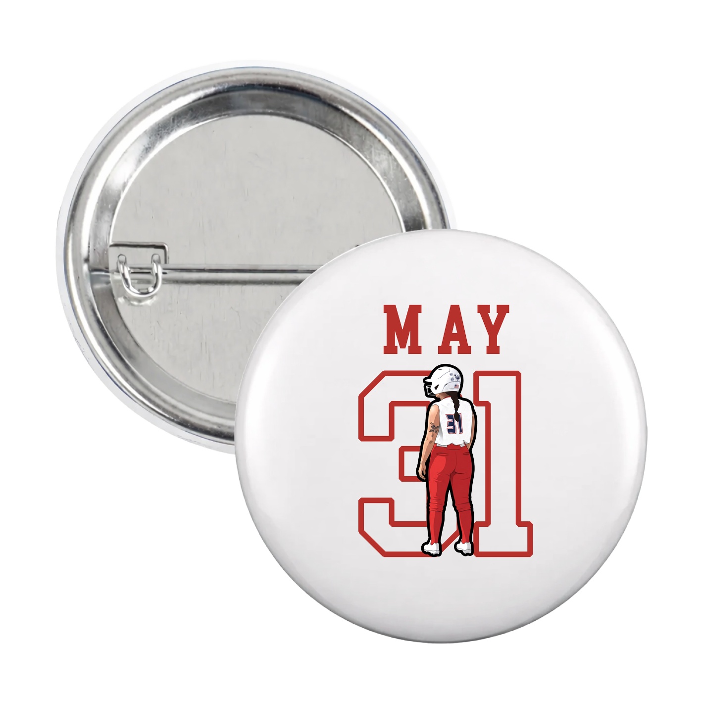 Game Day Button — Shirsey in White