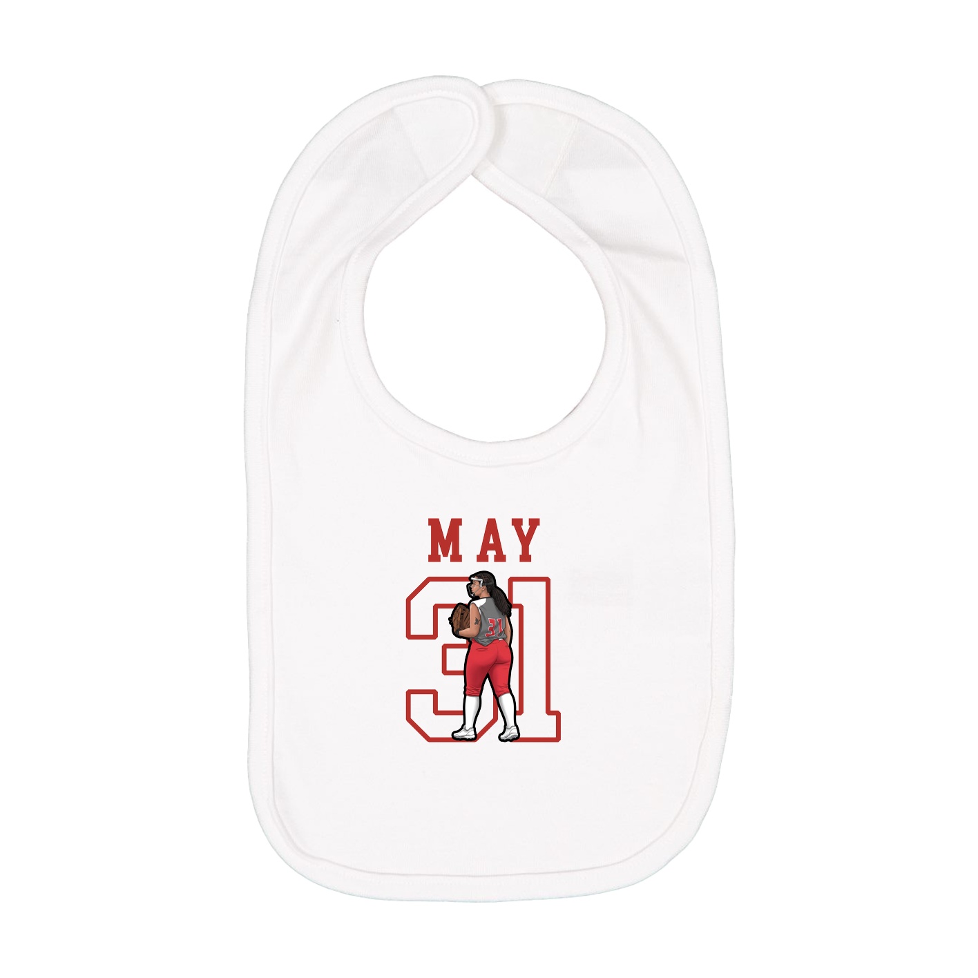 Infant Bib — Shirsey in White