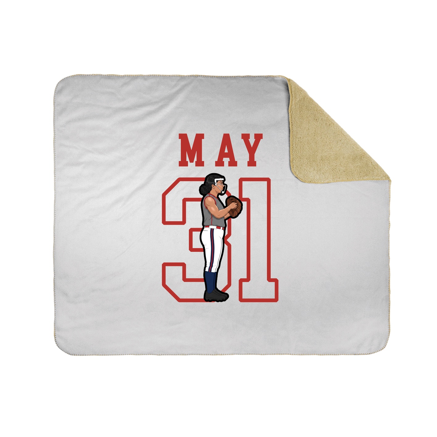 Throw Blanket — Shirsey in White
