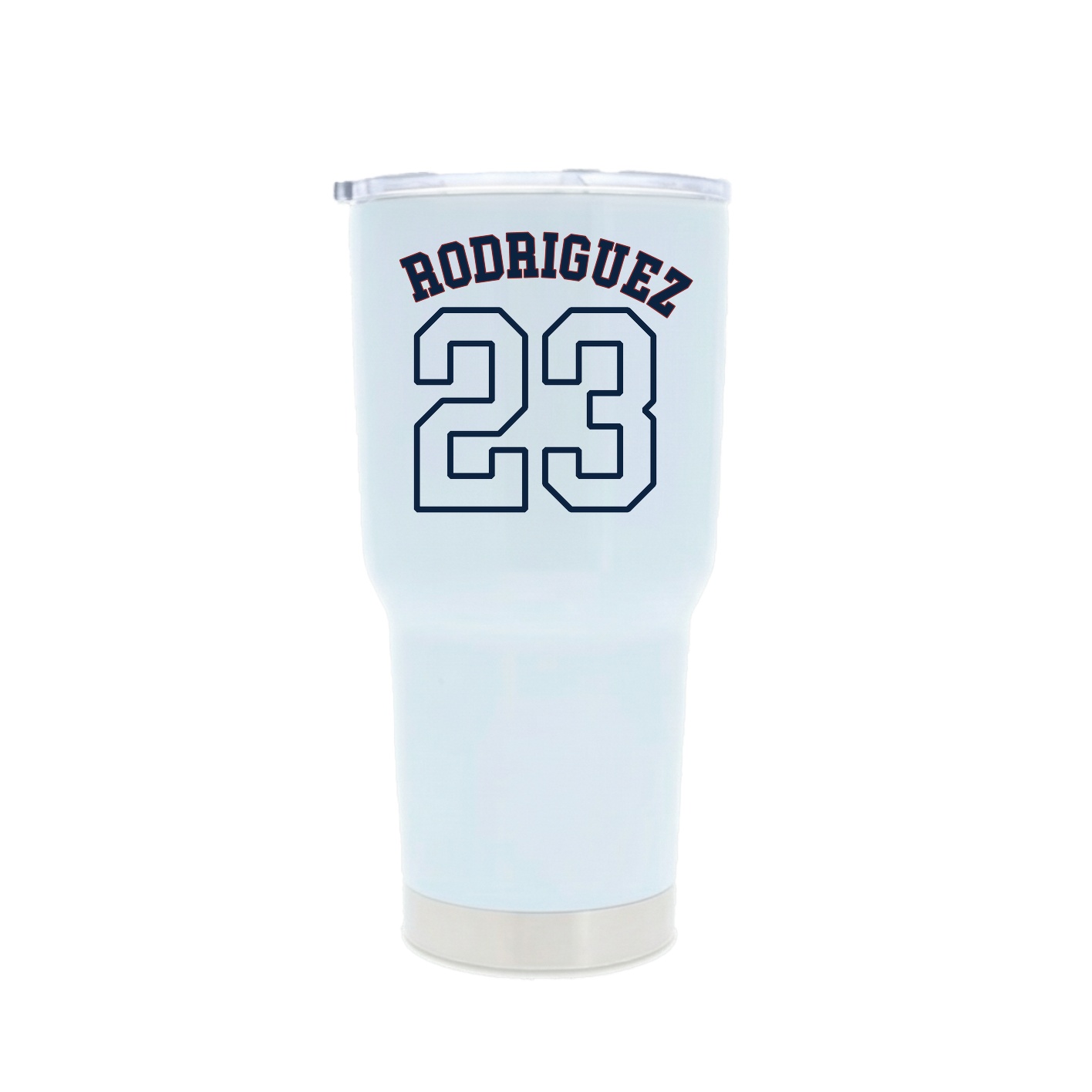 30oz Stainless Steel Tumbler — Shirsey Arch in White