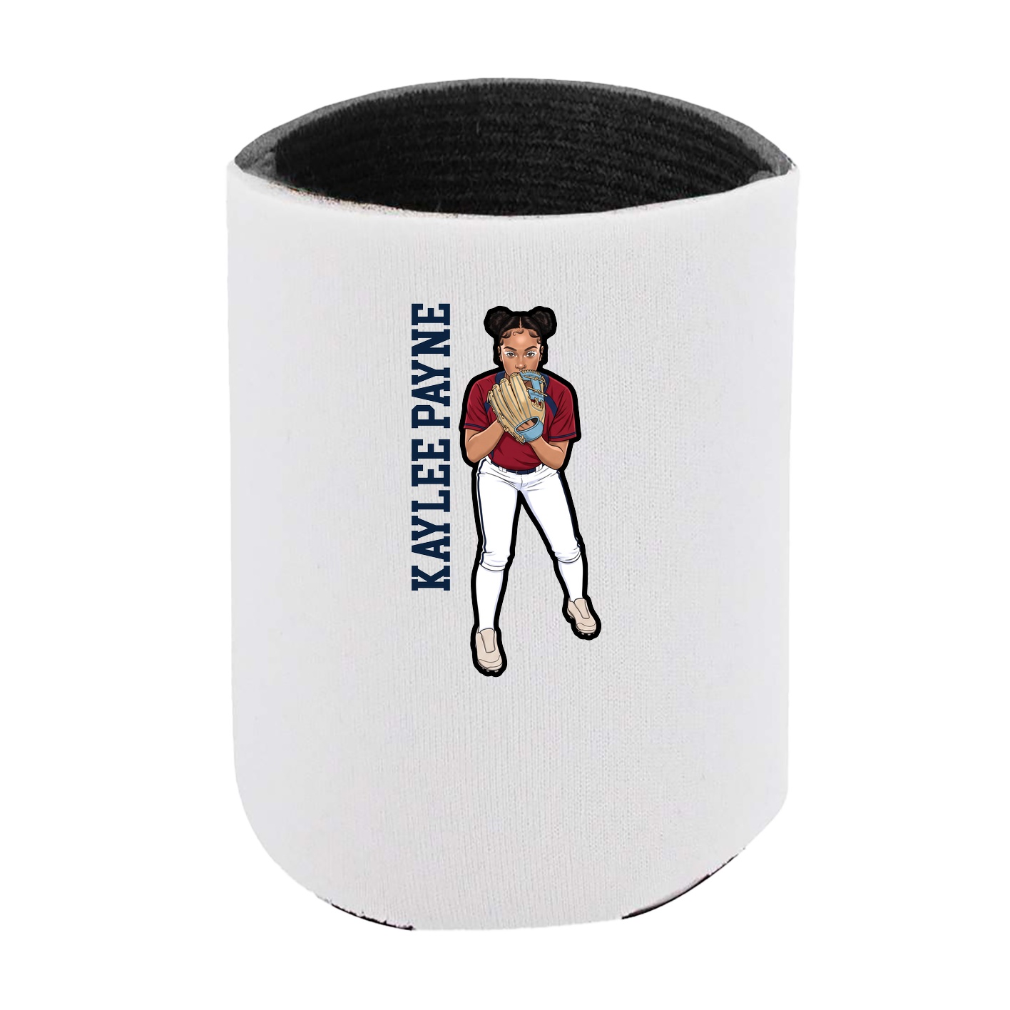 Can Holder — Name Vertical in White