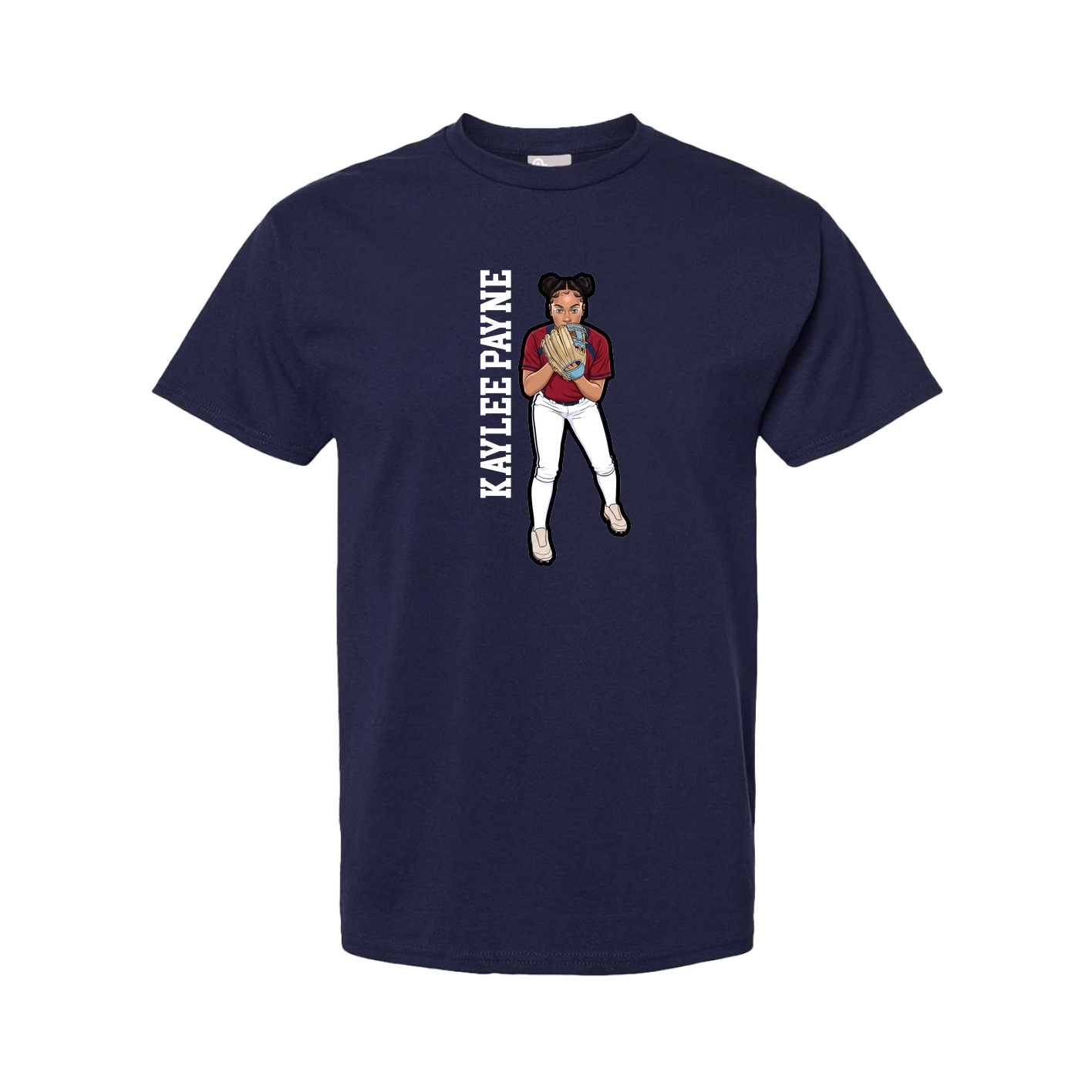 Youth Tee — Name Vertical in Navy