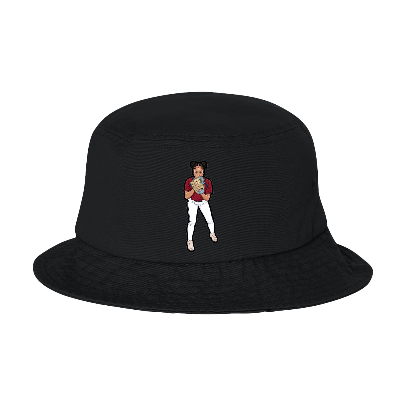 Bucket Cap — Name Vertical in Black