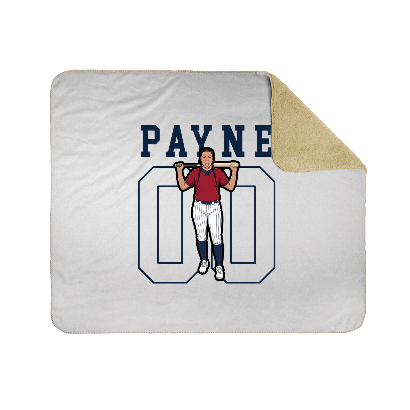 50x60 Sherpa Lined Throw Blanket