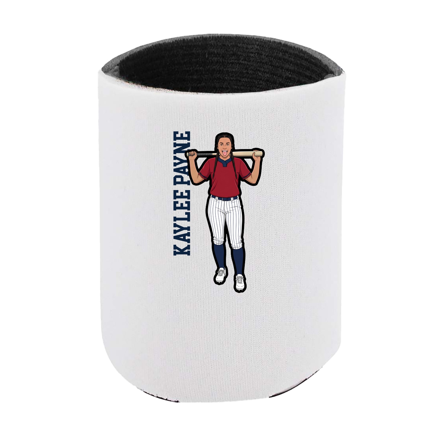 Can Holder — Name Vertical in White