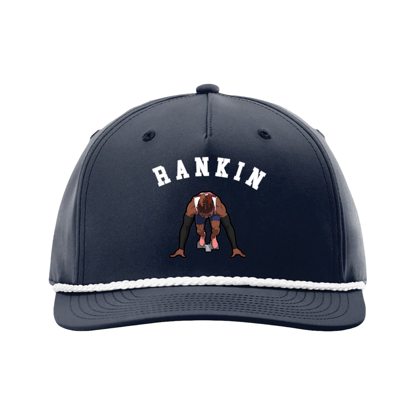 Five-Panel Classic Rope Cap — Shirsey Arch in Navy