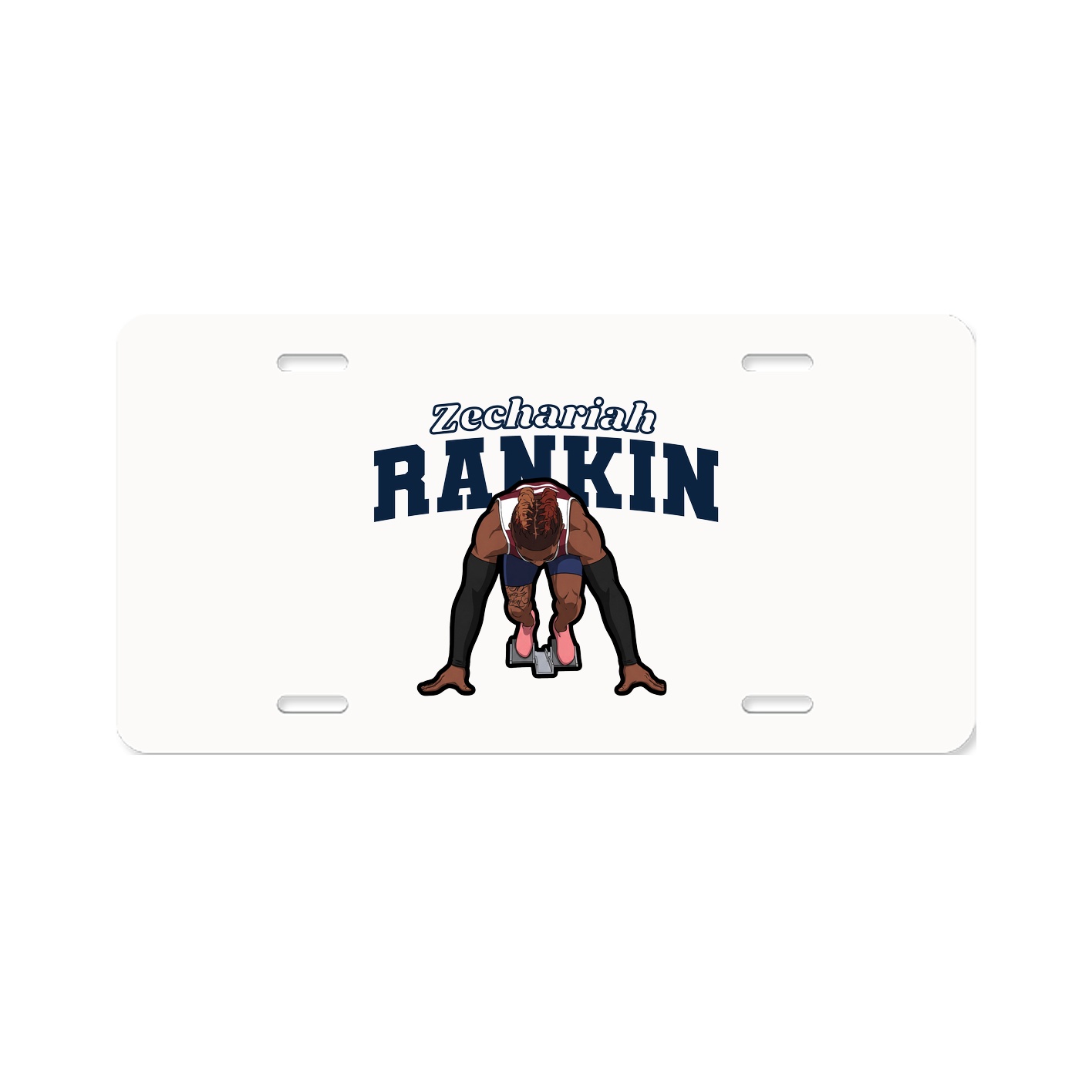 License Plate — Name Arch in Classic