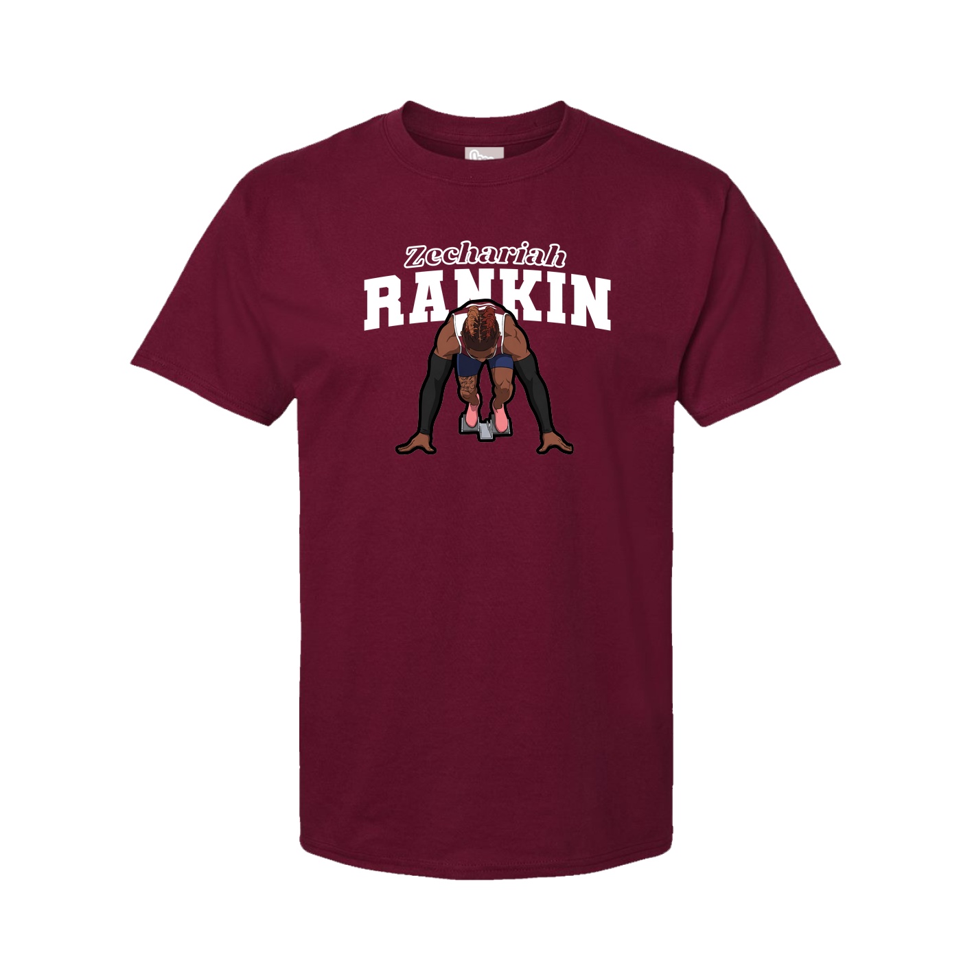 Youth Tee — Name Arch in Cardinal