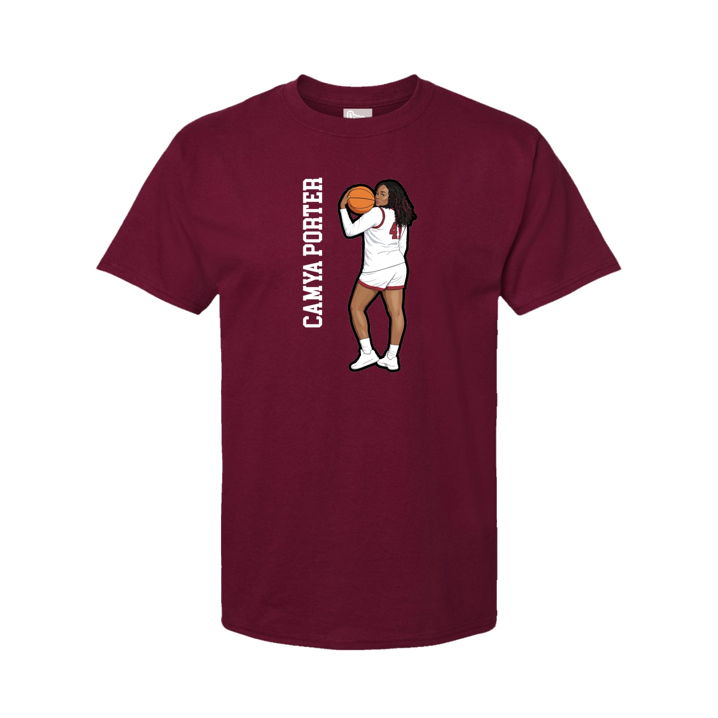 Tee — Name Vertical in Cardinal