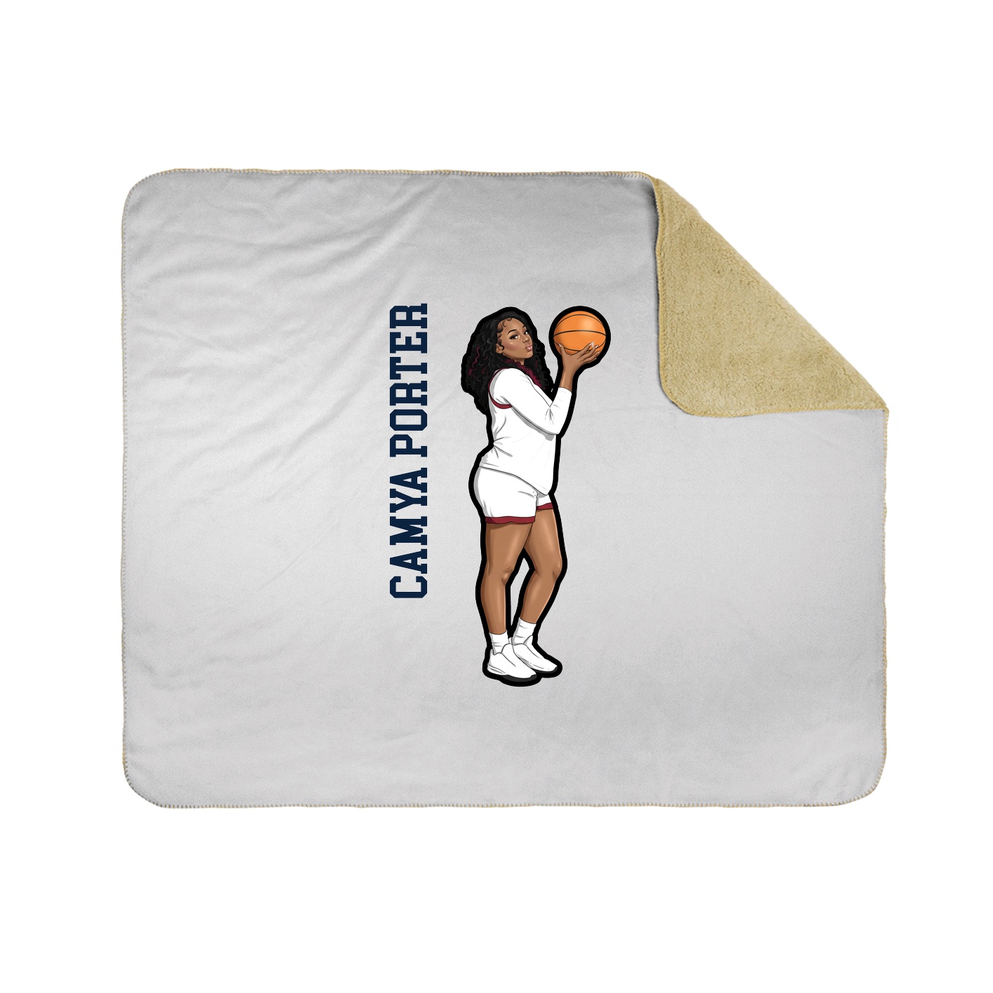 50x60 Sherpa Lined Throw Blanket