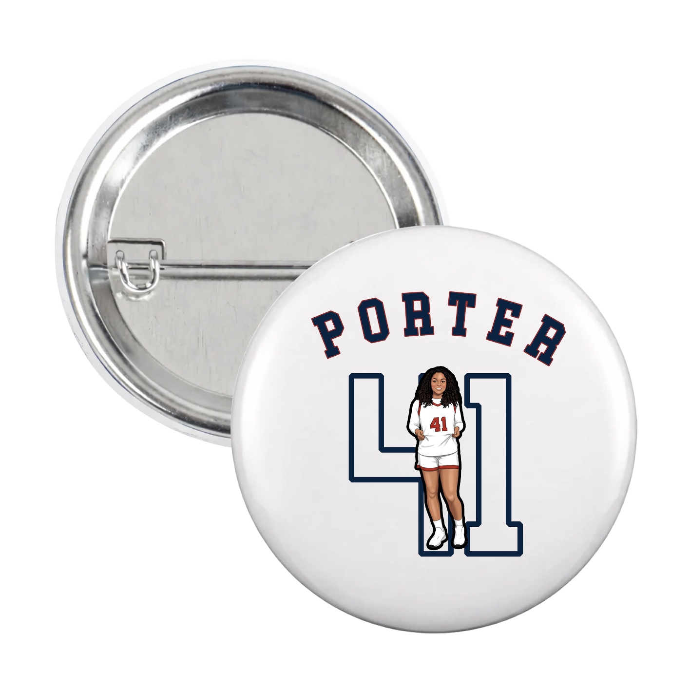 Game Day Button — Shirsey Arch in White