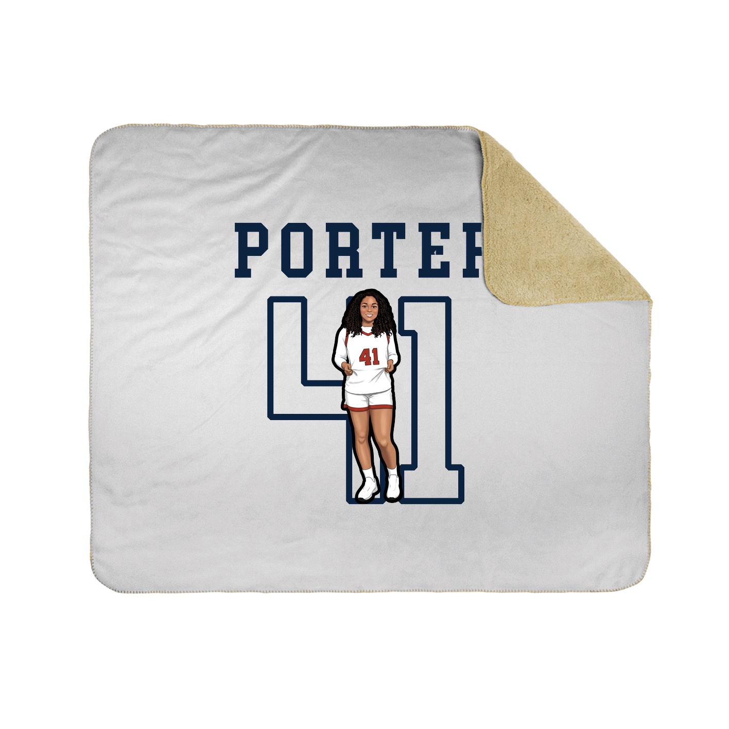 Throw Blanket — Shirsey in White