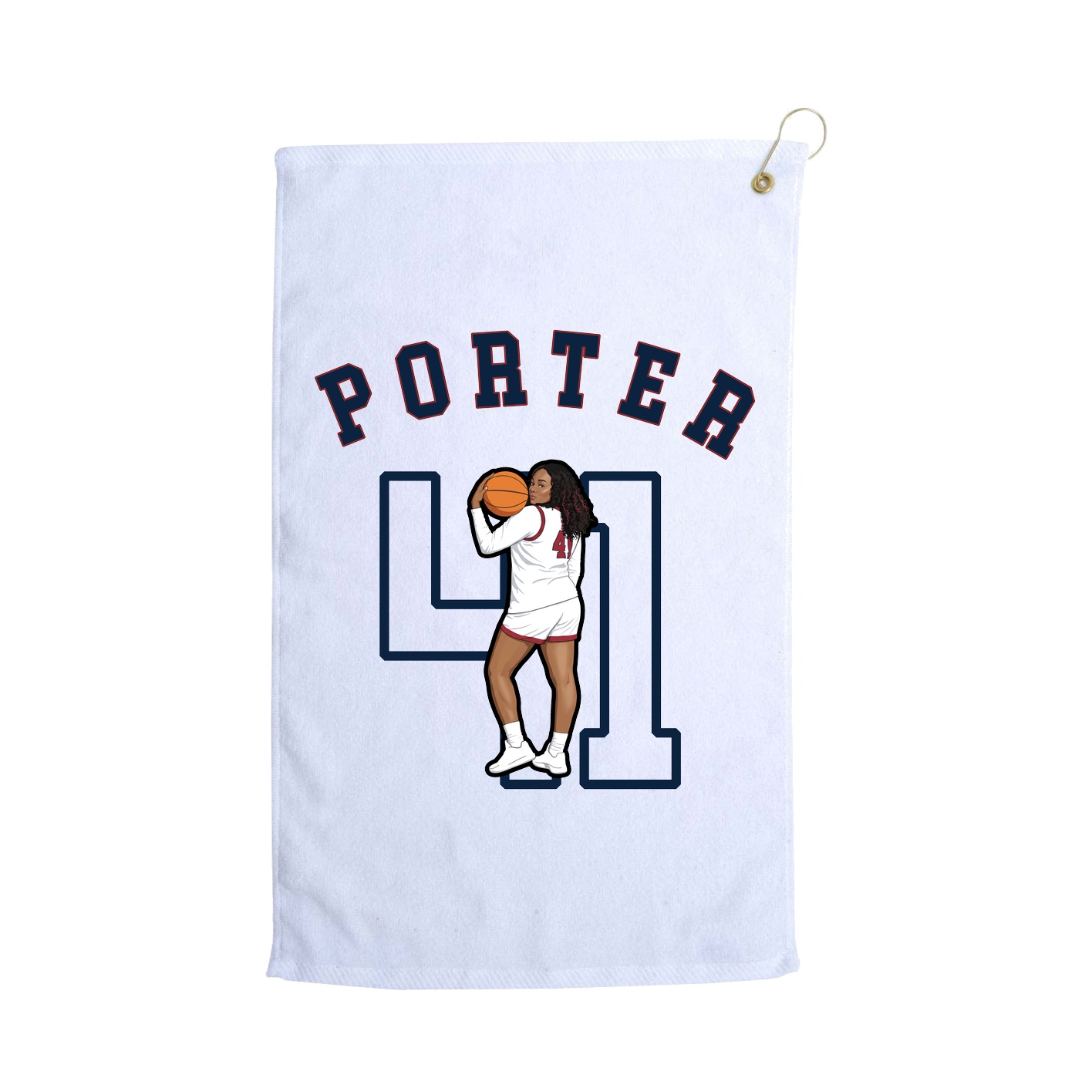 Golf Towel — Shirsey Arch in White