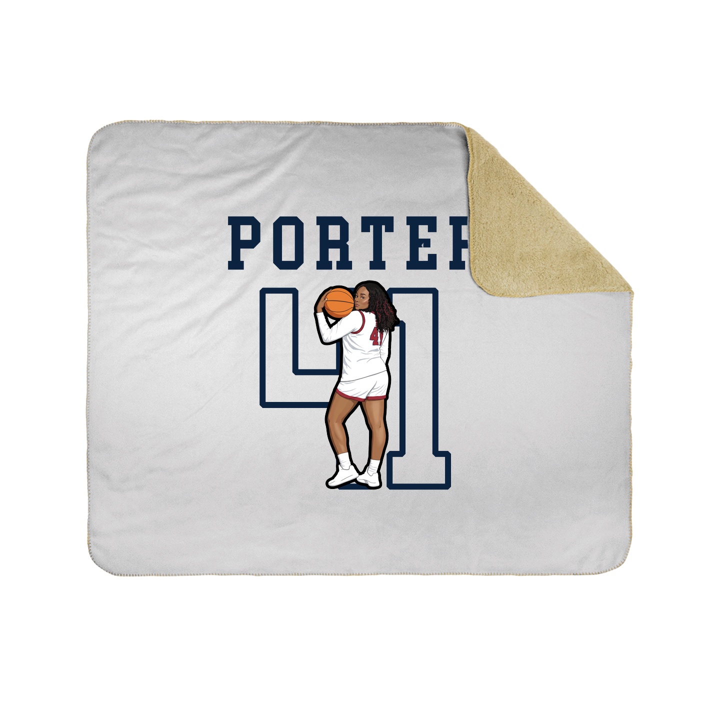 Throw Blanket — Shirsey in White