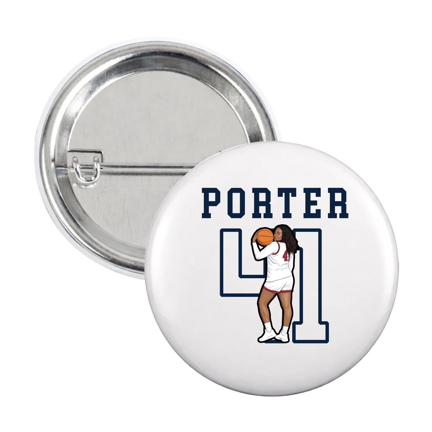 Game Day Button — Shirsey in White