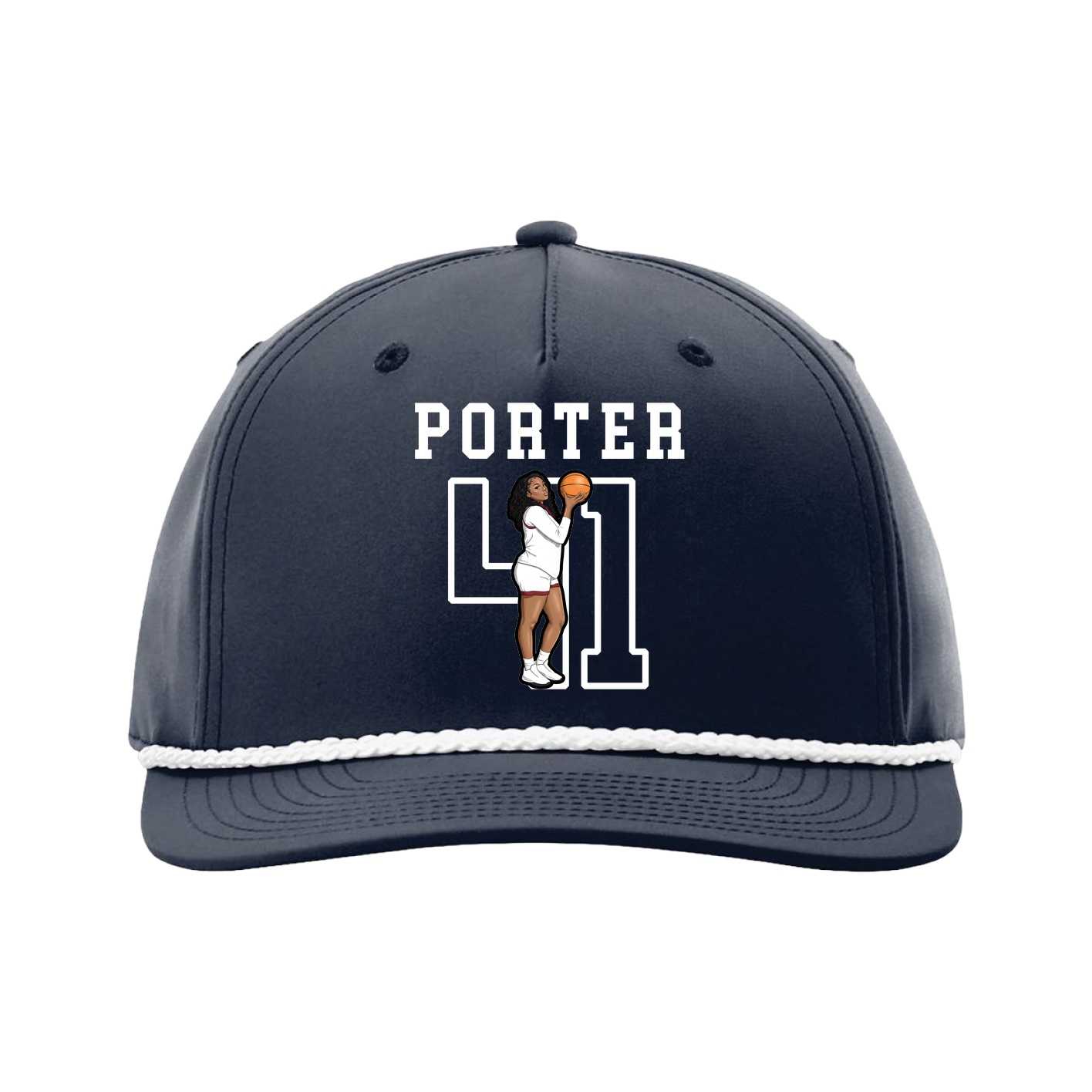 Five-Panel Classic Rope Cap — Shirsey in Navy