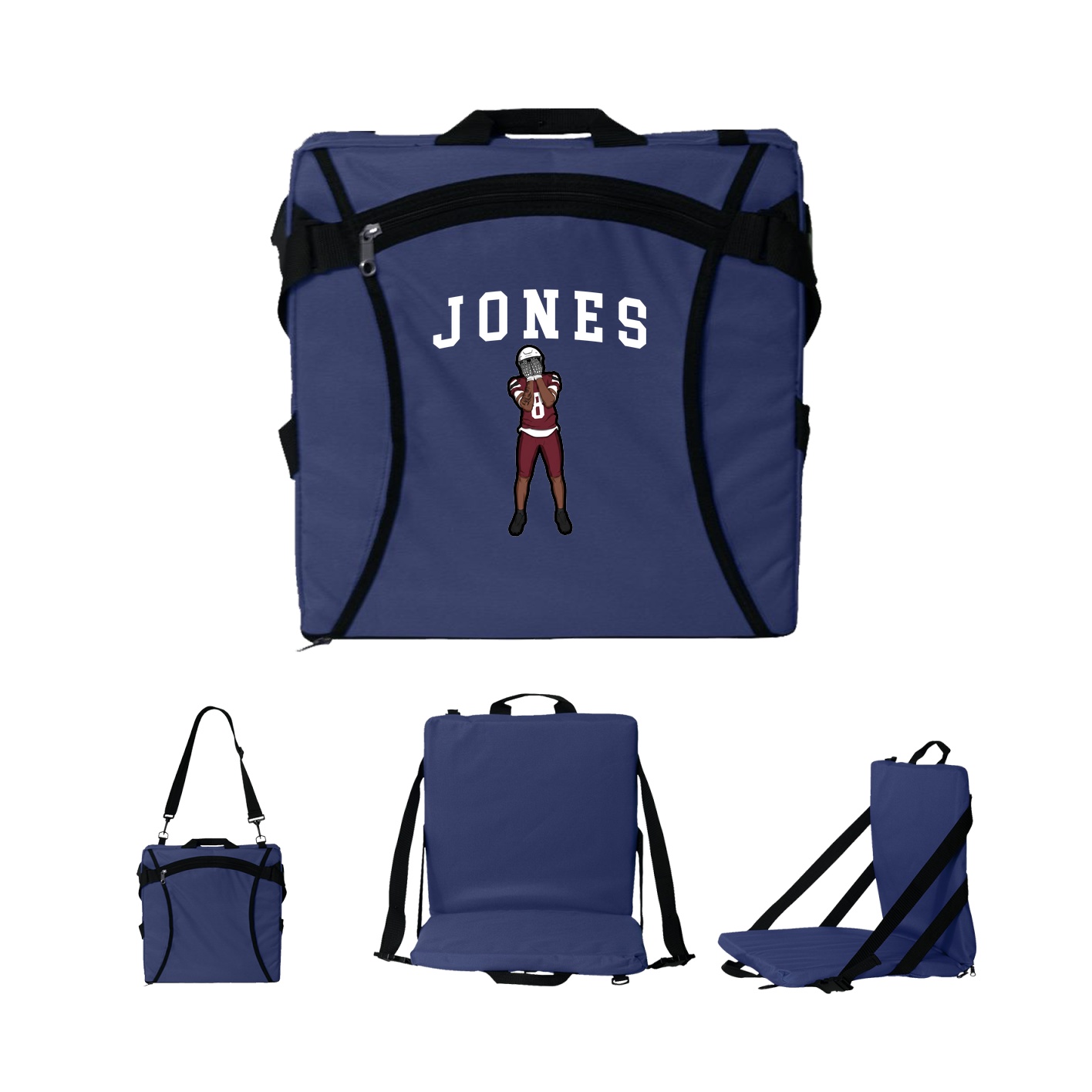 Folding Stadium Seat — Shirsey in Navy