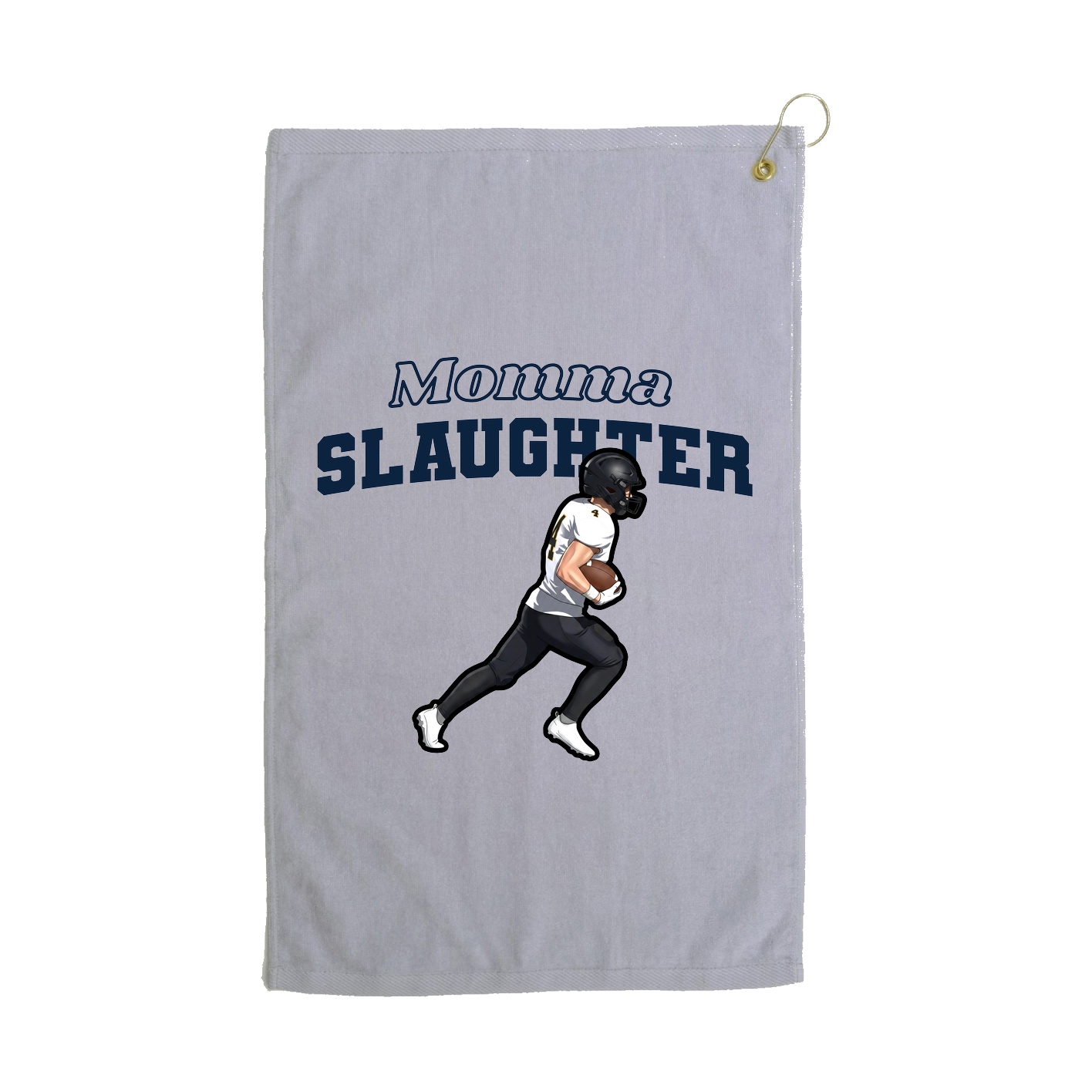 Golf Towel — Mothers Day Block in Grey