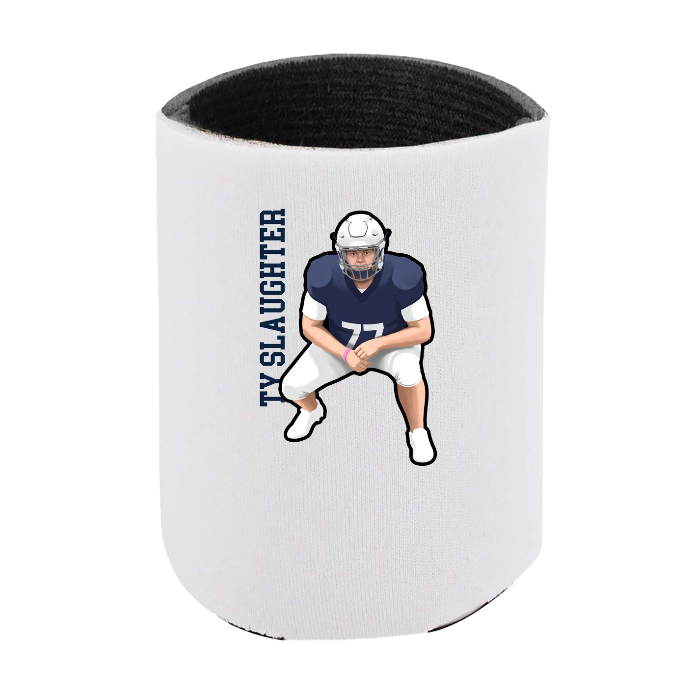 Can Holder — Name Vertical in White
