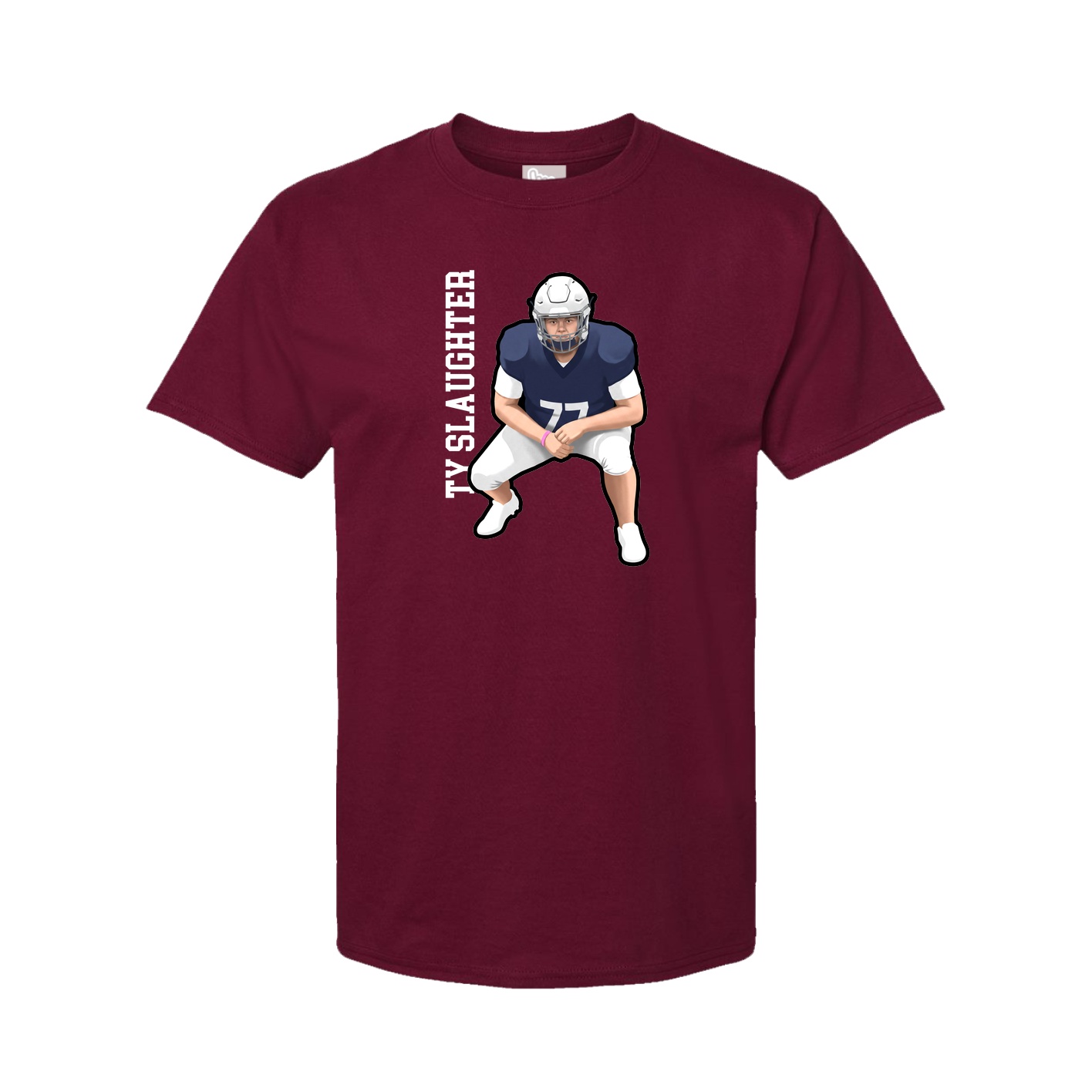 Tee — Name Vertical in Cardinal