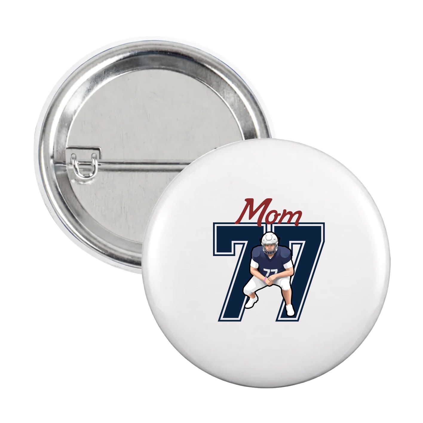 Game Day Button — Mothers Day Shirsey in White