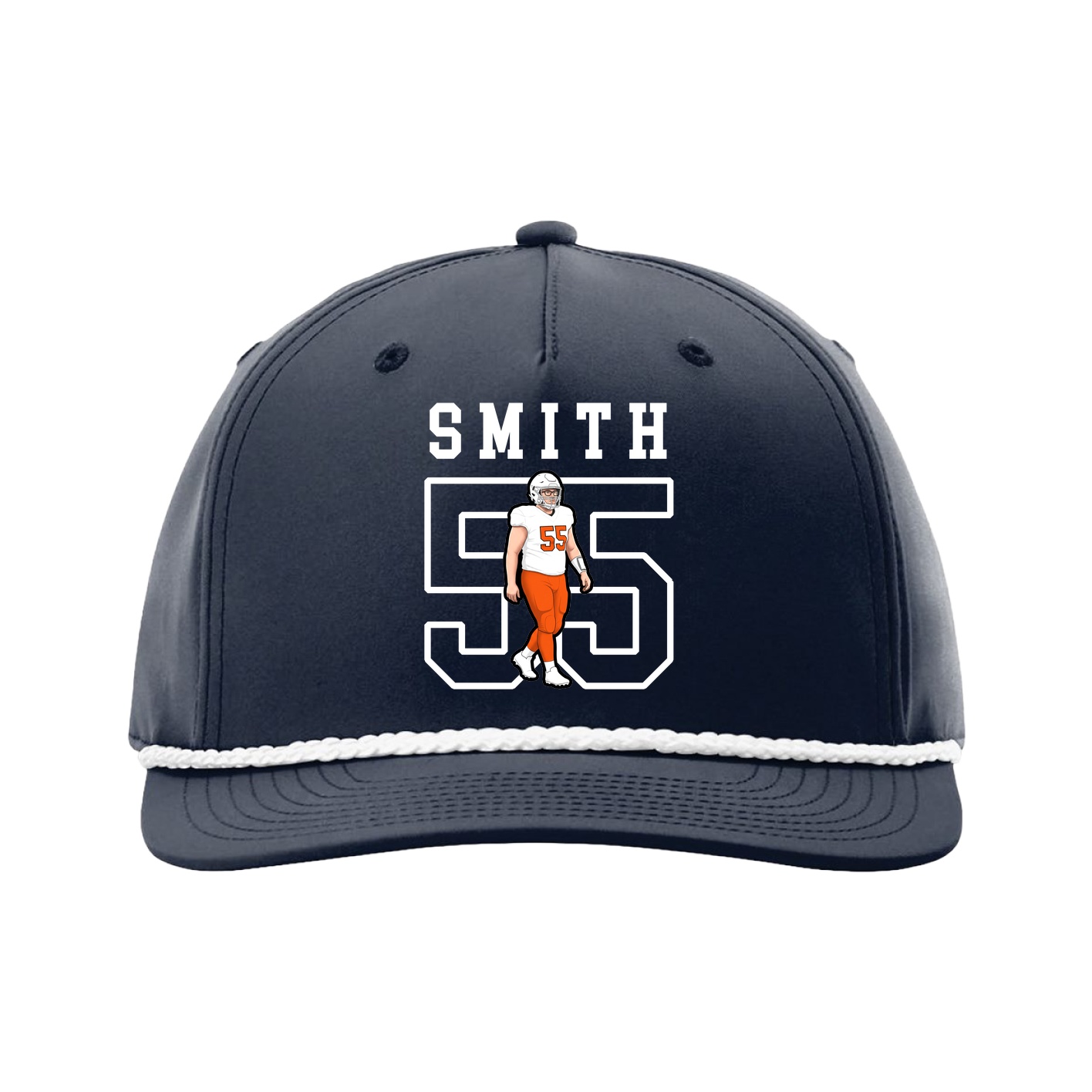 Five-Panel Classic Rope Cap — Shirsey in Navy