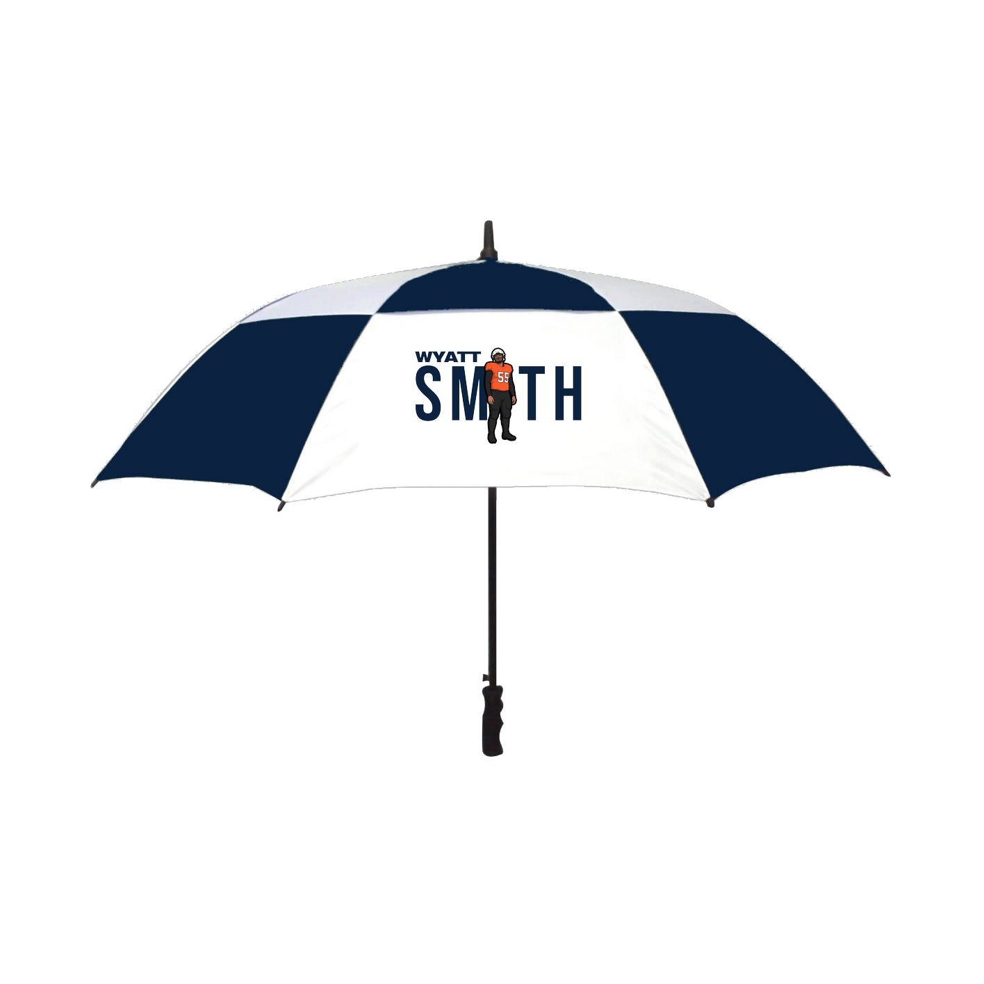 Golf Umbrella — Player Name in Navy